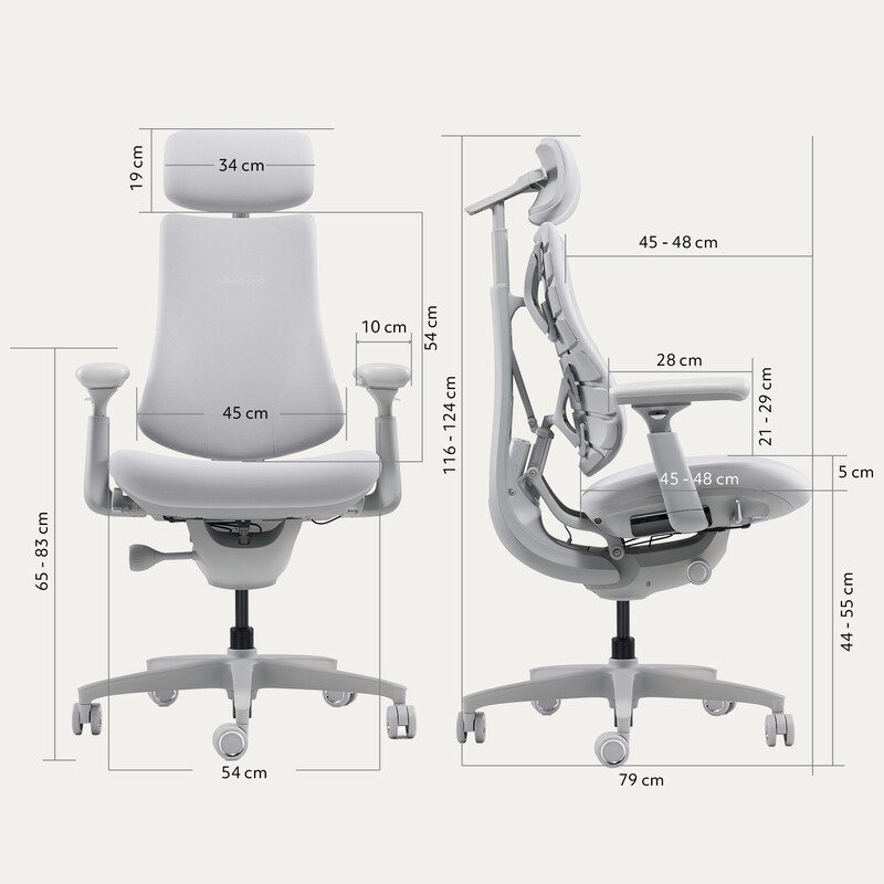 Кресло офисное LiberNovo Omni Space Gray 48 см (CP-GW-0000015-00-00)