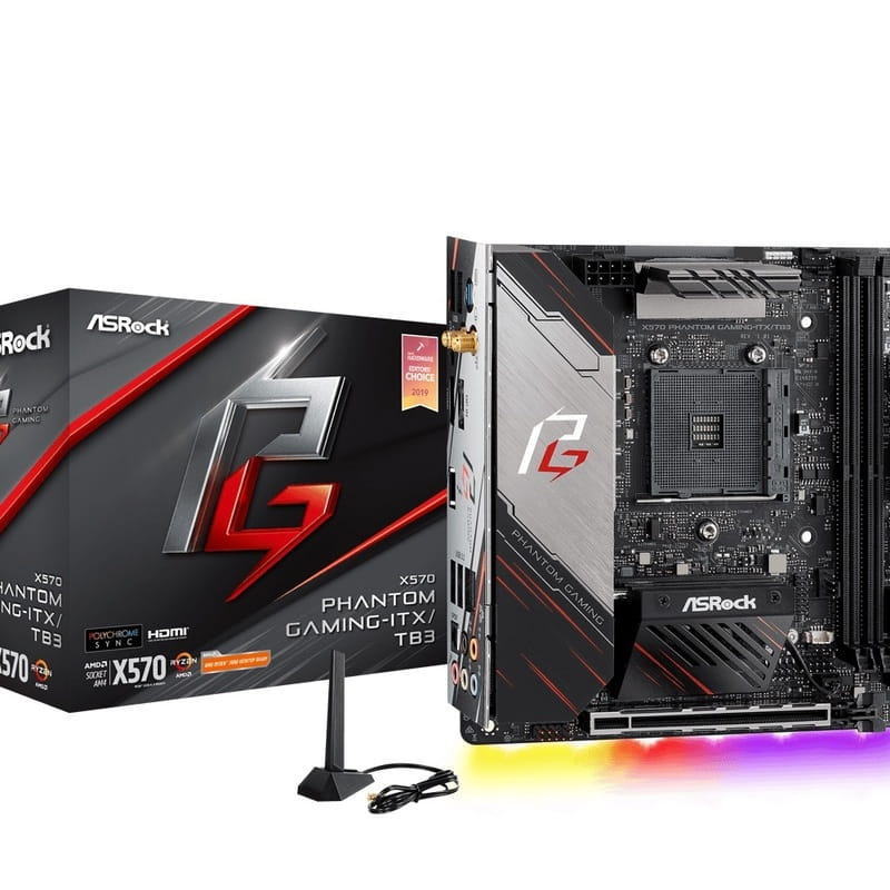 Материнская плата ASRock X570 Phantom Gaming-ITX/TB3 Socket AM4