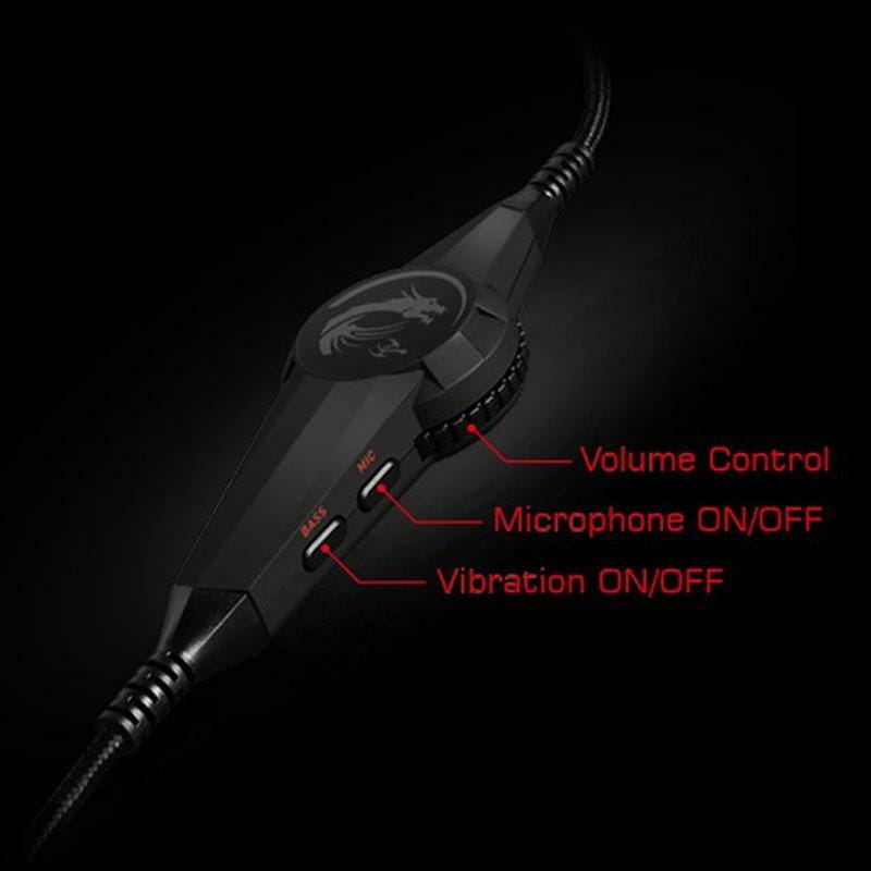 Гарнитура MSI DS502 Gaming Headset Black/Red