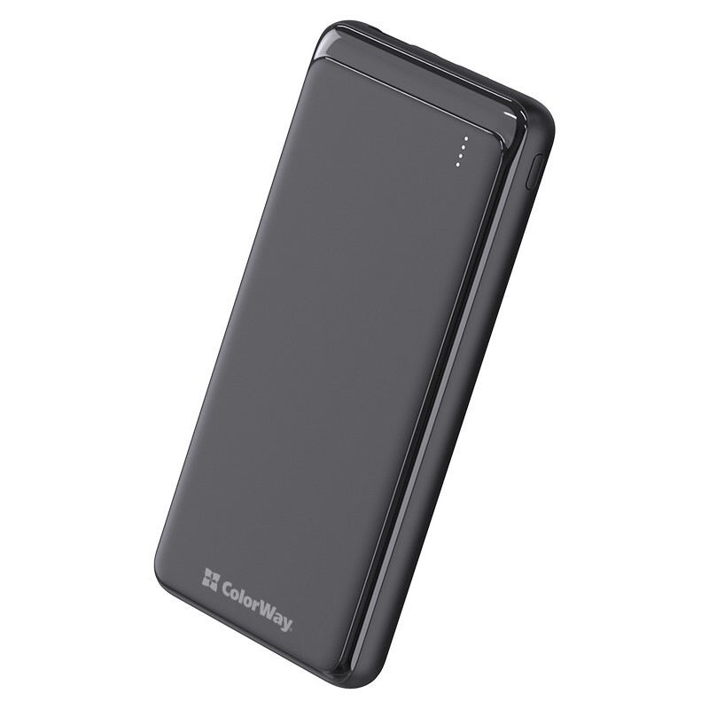 Універсальна мобільна батарея ColorWay Slim PD 10000mAh Black (CW-PB100LPG3BK-PD)