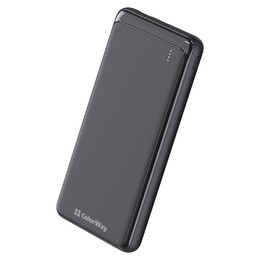 Універсальна мобільна батарея ColorWay Slim PD 10000mAh Black (CW-PB100LPG3BK-PD)