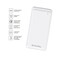 Фото - Універсальна мобільна батарея ColorWay Slim PD 10000mAh White (CW-PB100LPG3WT-PD) | click.ua