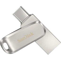 Флеш-накопичувач USB 3.1 128GB Type-C SanDisk Dual Drive Luxe Silver (SDDDC4-128G-G46)
