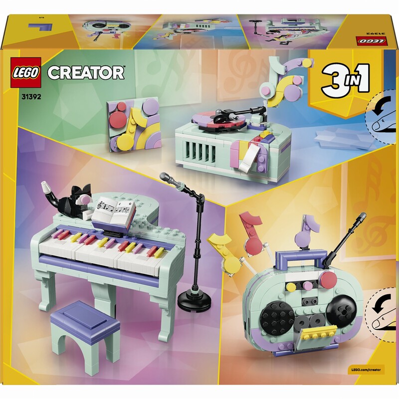 Конструктор LEGO Creator Музыкальный декор «Фортепиано с котом» (31392)