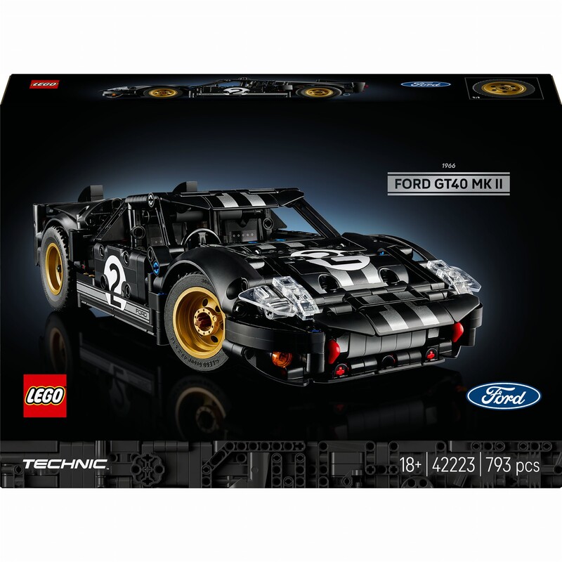 Конструктор LEGO Technic Автомобиль для гонки Ford GT40 MKII 1966 года (42223)