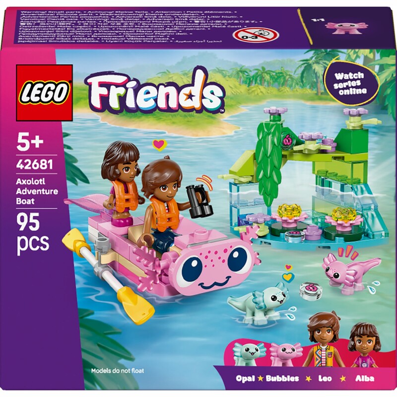 Конструктор LEGO Friends Приключенческая лодка «Аксолотль» (42681)