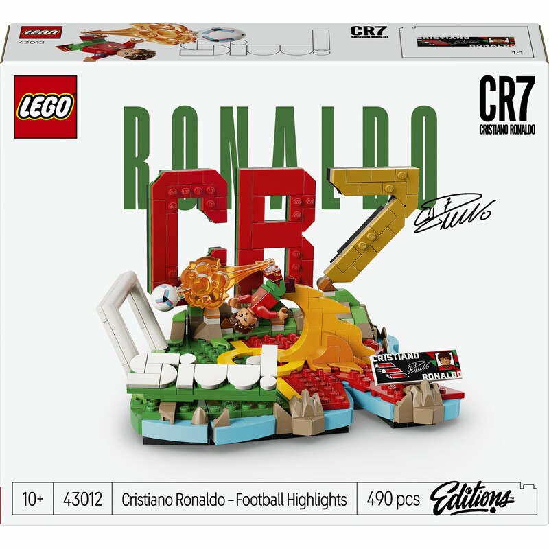 Конструктор LEGO Editions Football Криштиану Роналду – лучшие моменты футбольных матчей (43012)