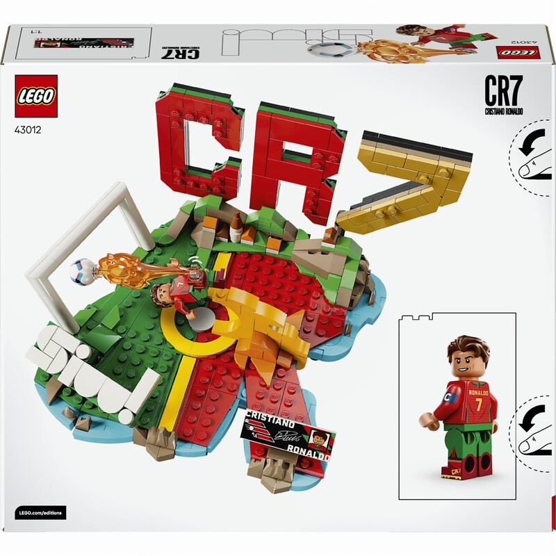 Конструктор LEGO Editions Football Криштиану Роналду – лучшие моменты футбольных матчей (43012)