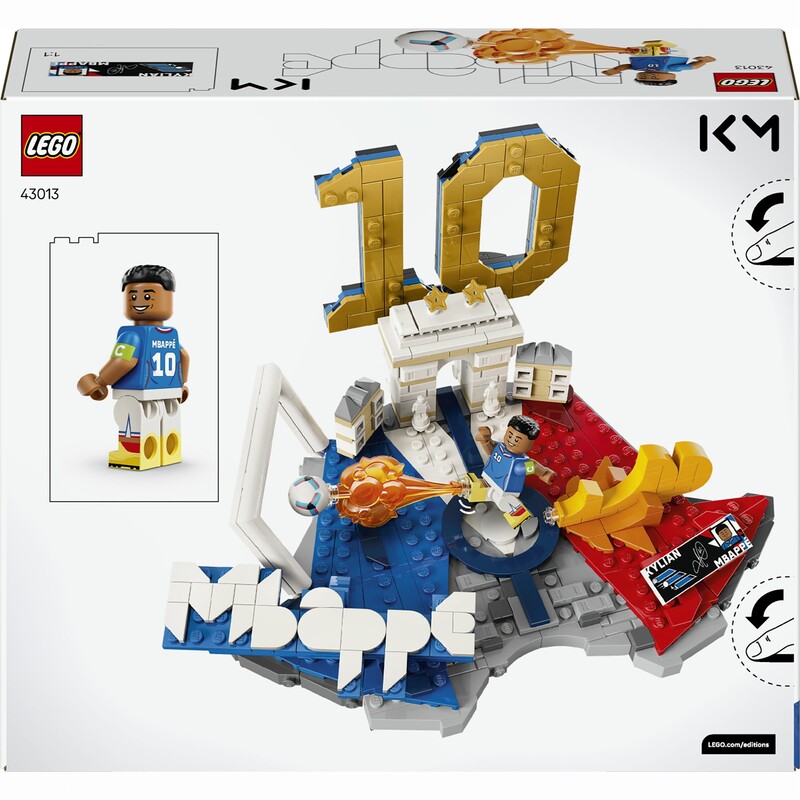 Конструктор LEGO Editions Football Килиан Мбаппе — лучшие моменты футбольных матчей (43013)