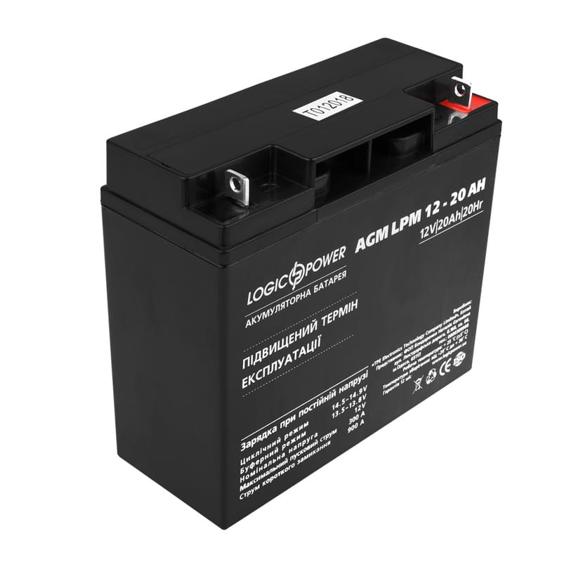 Аккумуляторная батарея LogicPower LPM 12V 20AH (LPM 12 - 20 AH) AGM
