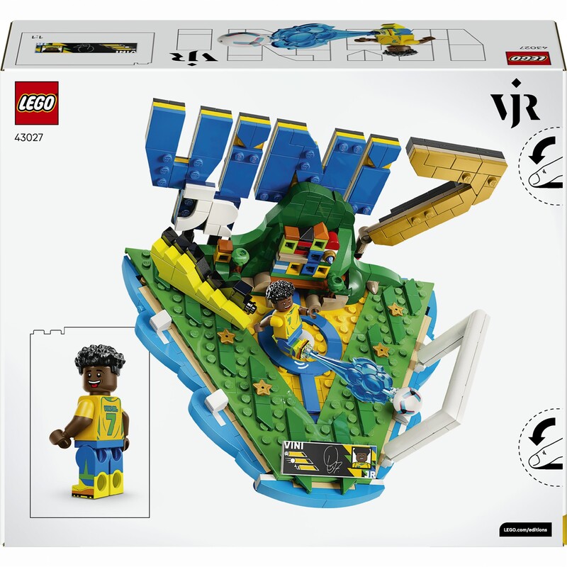 Конструктор LEGO Editions Football Винисиус Жуниор — лучшие моменты футбольных матчей (43027)