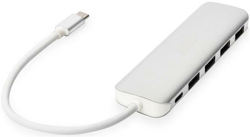 Концентратор USB-C Digitus (DA-70242-1) White 4хUSB3.0