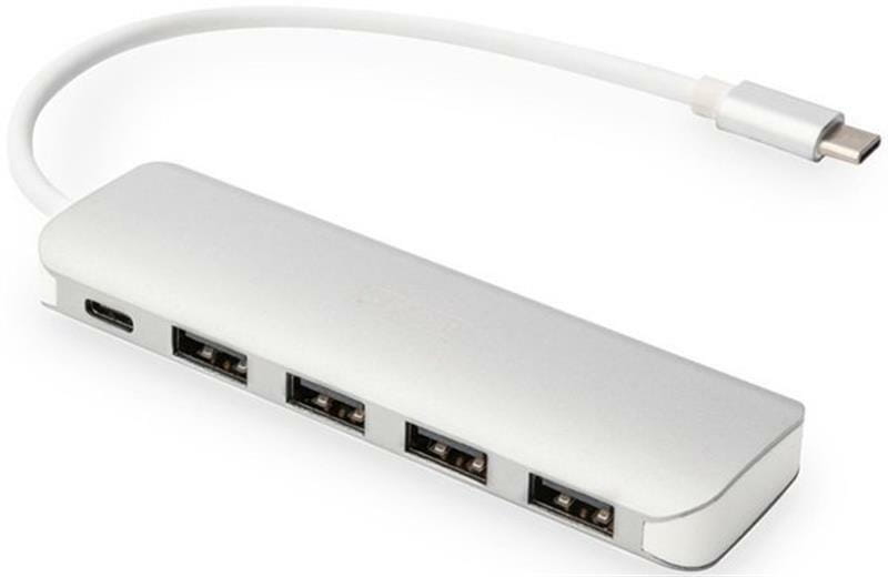 Концентратор USB-C Digitus (DA-70242-1) White 4хUSB3.0