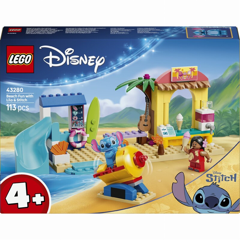 Конструктор LEGO Disney Classic Веселье на пляже с Лило и Стичом (43280)