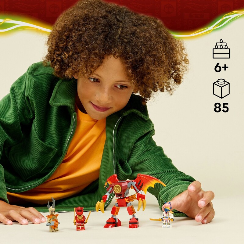 Конструктор LEGO Ninjago Боевой набор робота Дракона Кая (71851)