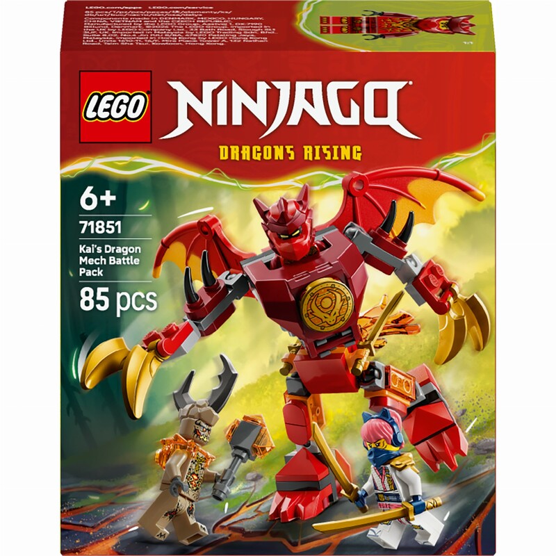 Конструктор LEGO Ninjago Боевой набор робота Дракона Кая (71851)