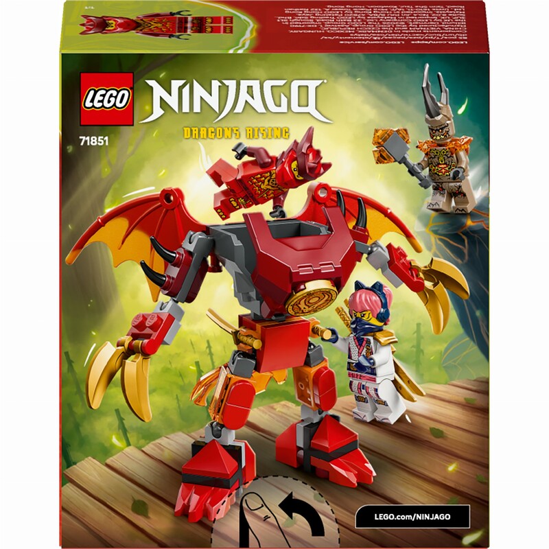 Конструктор LEGO Ninjago Боевой набор робота Дракона Кая (71851)