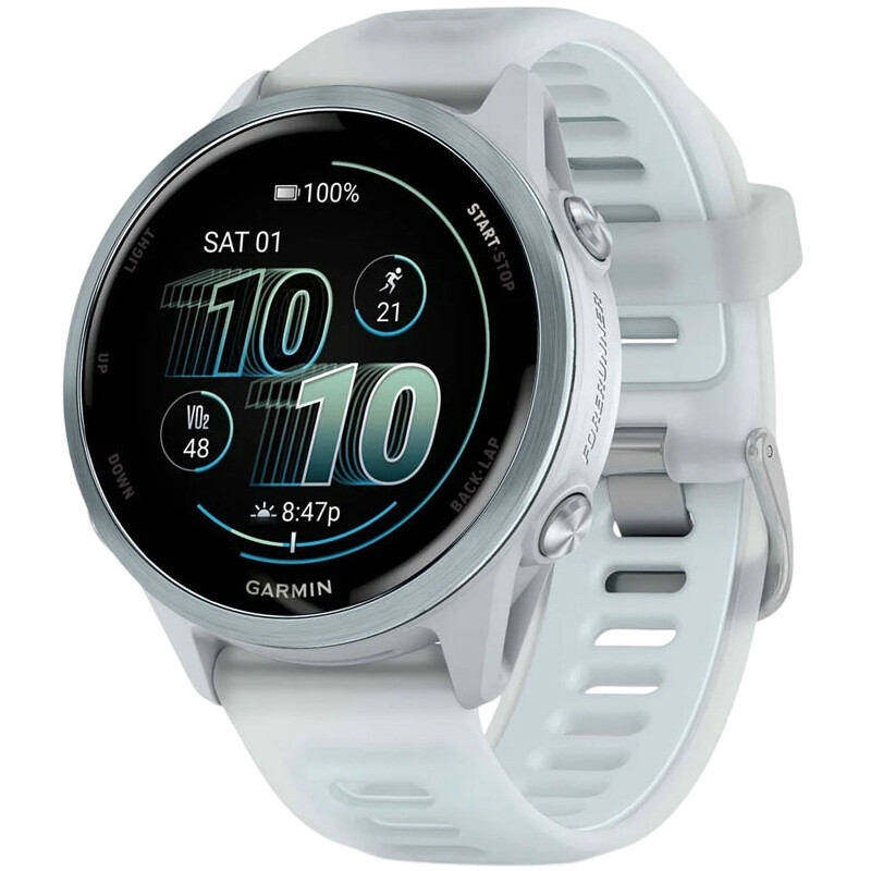 Смарт-годинник Garmin Forerunner 570 42mm Cloud Blue Aluminum with Translucent Whitestone/Cloud Blue (010-02970-01)