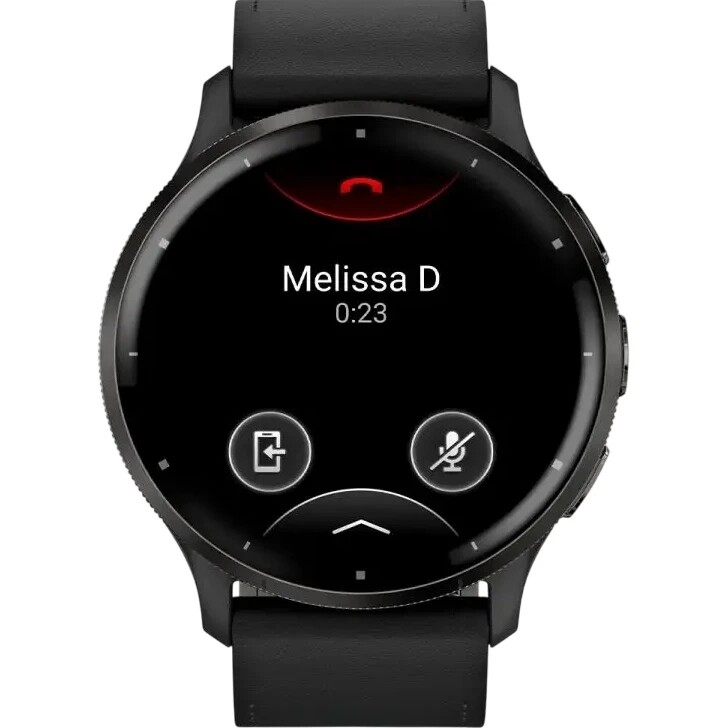 Смарт-годинник Garmin Venu 3 Slate Stain Steel Bezel Black Case and Leather Band (010-02784-52)