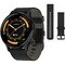 Фото - Смарт-годинник Garmin Venu 3 Slate Stain Steel Bezel Black Case and Leather Band (010-02784-52) | click.ua