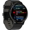 Фото - Смарт-годинник Garmin Venu 3 Slate Stain Steel Bezel Black Case and Leather Band (010-02784-52) | click.ua