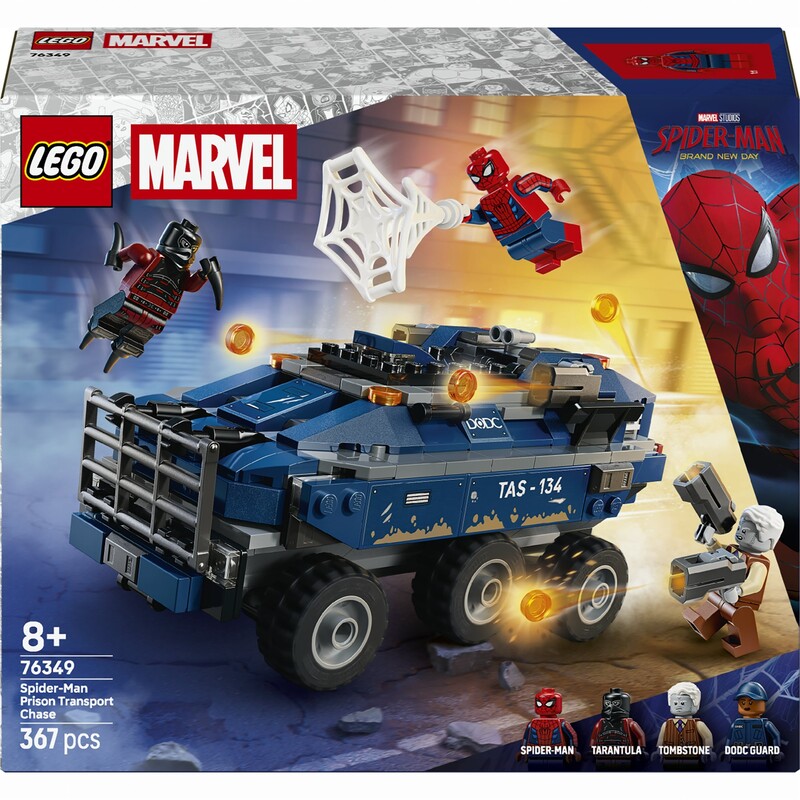 Конструктор LEGO Super Heroes Преследование Человеком-Пауком машины для перевозки преступников (76349)