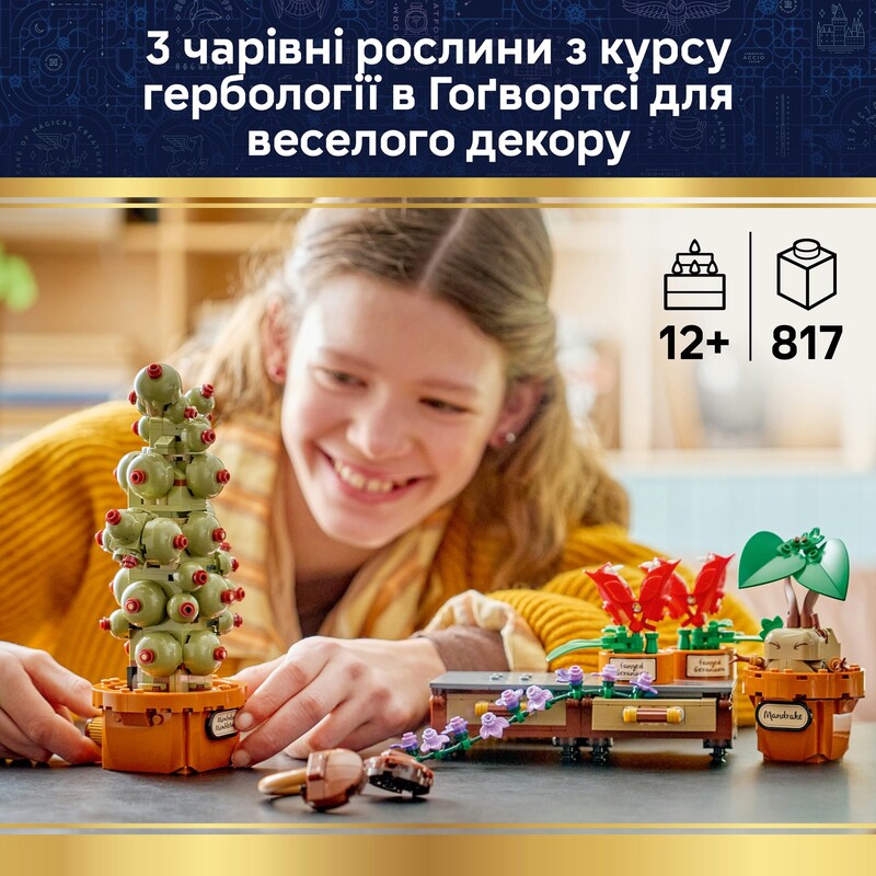 Конструктор LEGO Harry Potter Растения по курсу гербологии в Хогвартсе (76474)