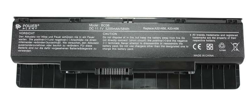 АКБ PowerPlant для ноутбука Asus N46 (A32-N56) 11.1V 5200mAh (NB00000233)