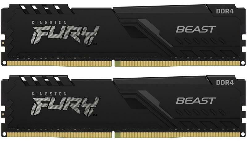 Модуль памяти DDR4 2x16GB/2666 Kingston Fury Beast Black (KF426C16BBK2/32)