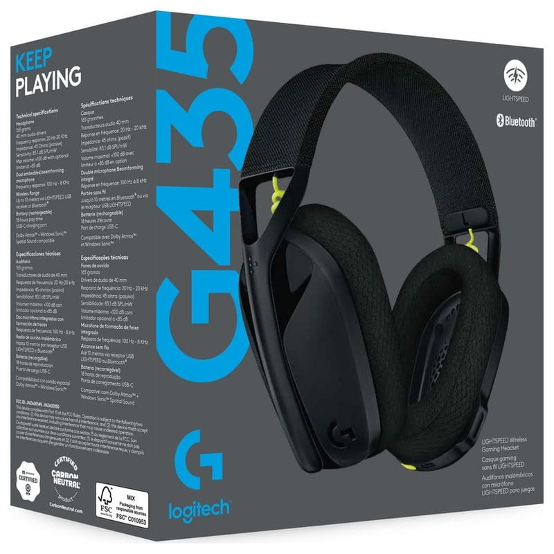 Bluetooth-гарнитура Logitech G435 Wireless Black (981-001050)