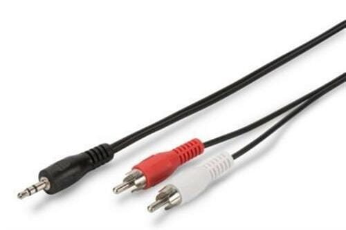 Photos - Cable (video, audio, USB) ASSMANN Кабель  3.5 мм - 2xRCA (M/M), 1.5 м, Black  AK-510 (AK-510300-015-S)
