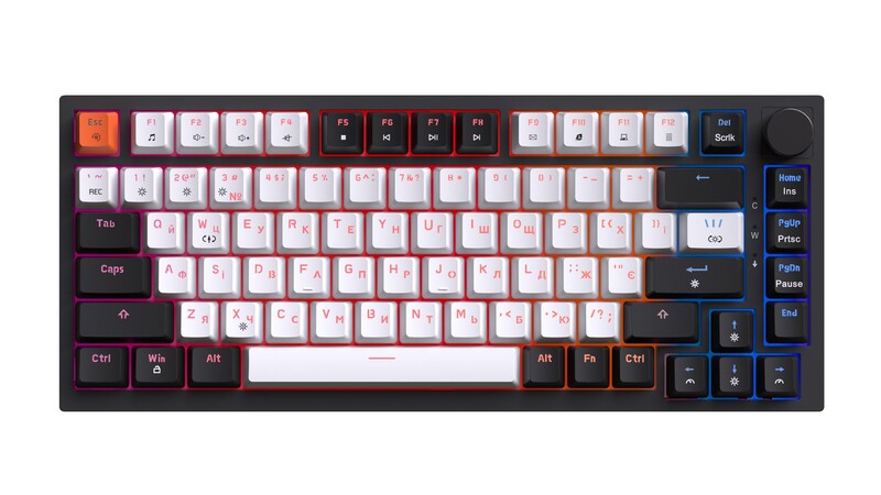 Клавіатура GamePro MK160 V2 Warden QLAB Sakura Black (MK160-V2-B-QS)