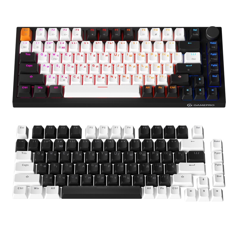 Клавіатура GamePro MK160 V2 Warden QLAB Sakura Black (MK160-V2-B-QS)