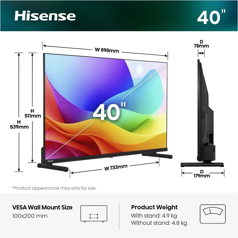 Телевизор Hisense 40A5S