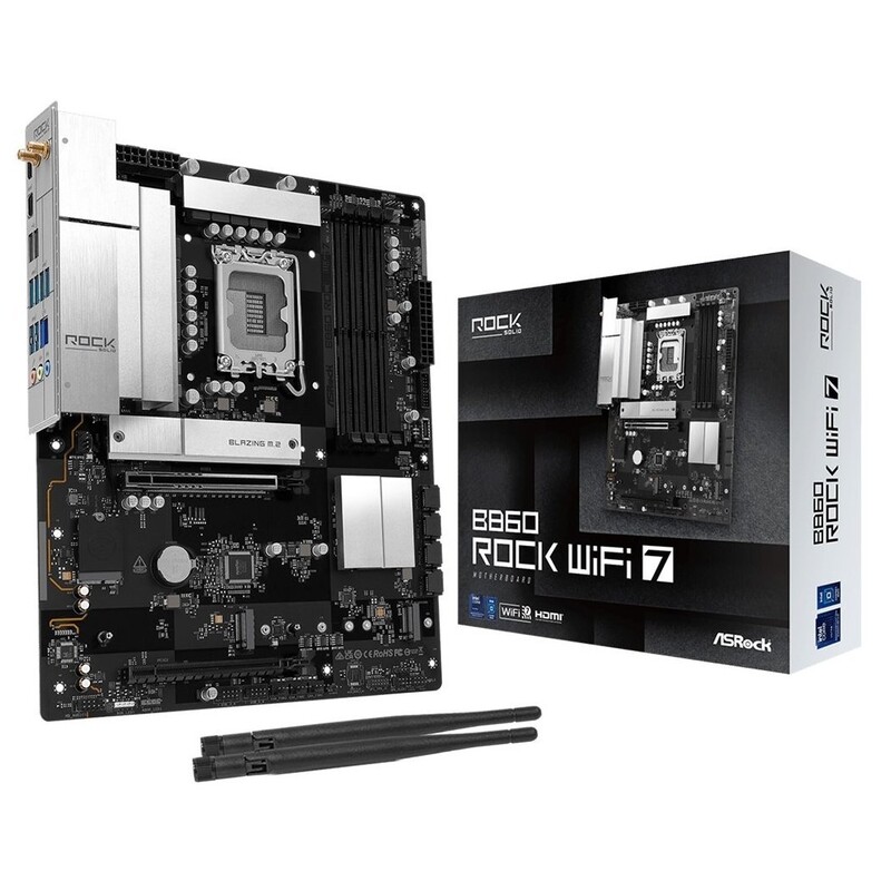 Материнська плата ASRock B860 Rock WiFi 7 Socket 1851