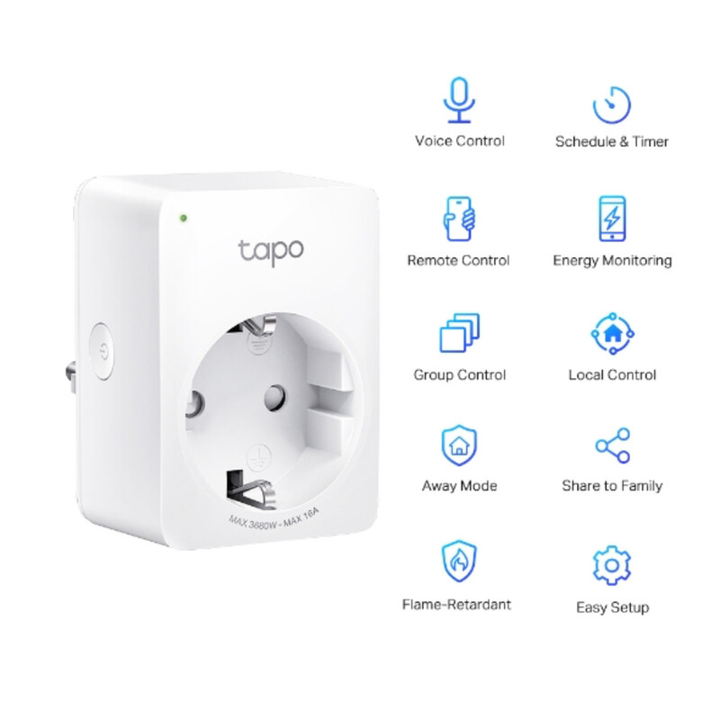 Интеллектуальная розетка TP-Link Tapo P110 (2-pack)