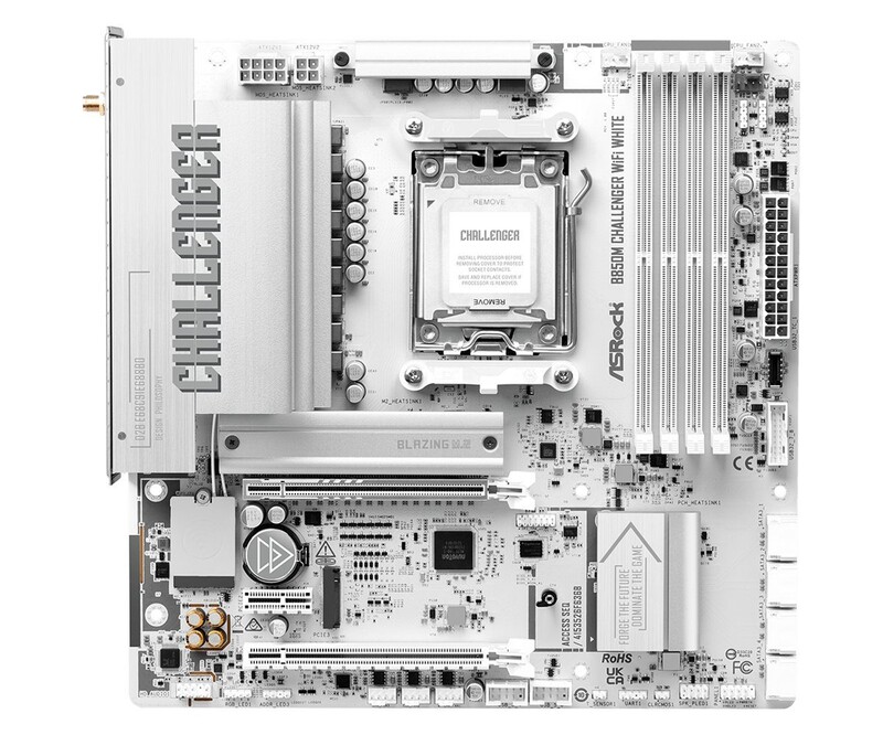 Материнська плата ASRock B850M Challenger WiFi White Socket AM5