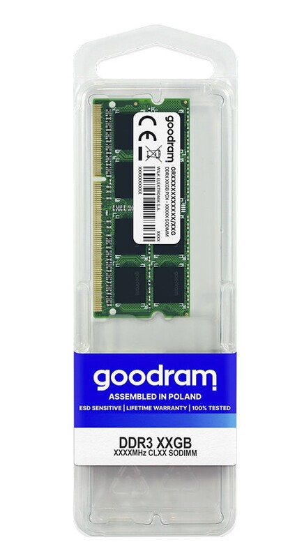 Модуль памяти SO-DIMM DDR3L 8GB/1600 1,35V Goodram (GR1600S3V64L11/8G)
