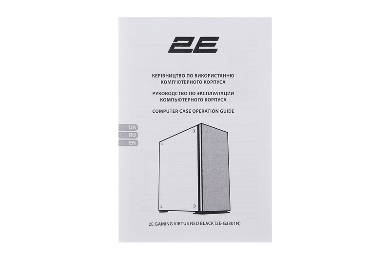 Корпус 2E Gaming Virtus Neo Black (2E-G3301N) без БЖ