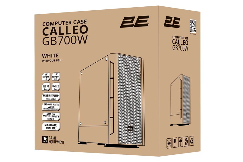 Корпус 2E Gaming Calleo White (2E-GB700W) без БЖ