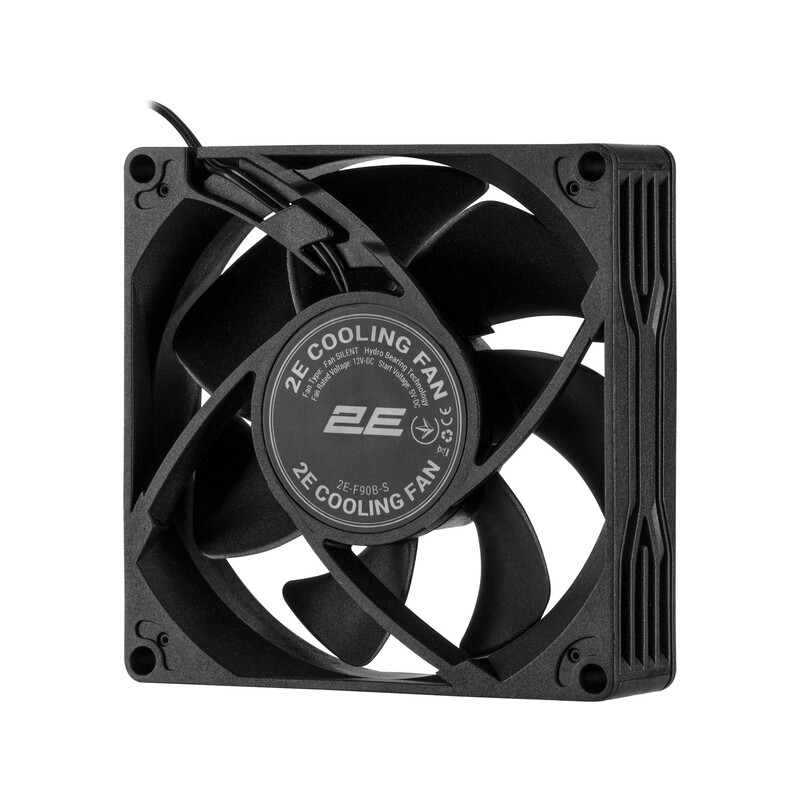 Вентилятор 2E F90B-S Black