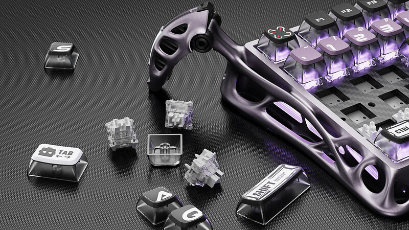 Клавиатура GravaStar Mercury V75 Pro 80keys Iron Purple (GSV75PRO_PL)