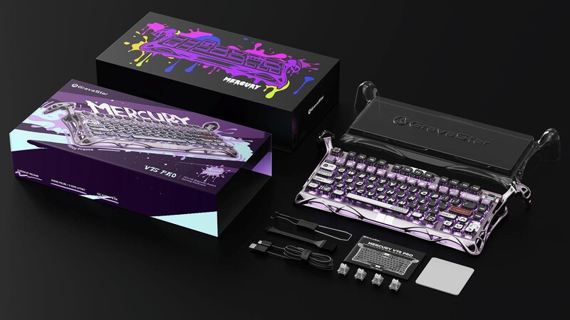Клавиатура GravaStar Mercury V75 Pro 80keys Iron Purple (GSV75PRO_PL)
