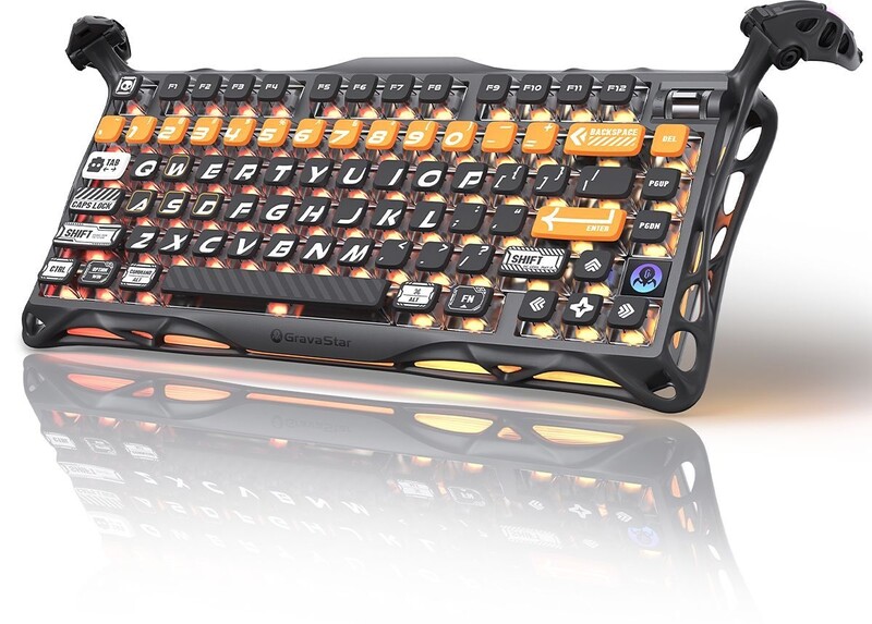 Клавиатура беспроводная GravaStar Mercury K1 Pro CyberFlare (GSK1PRO_BO_BLK)