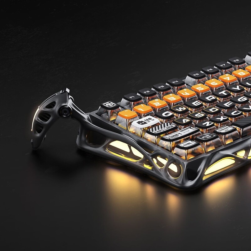 Клавиатура беспроводная GravaStar Mercury K1 Pro CyberFlare (GSK1PRO_BO_BLK)