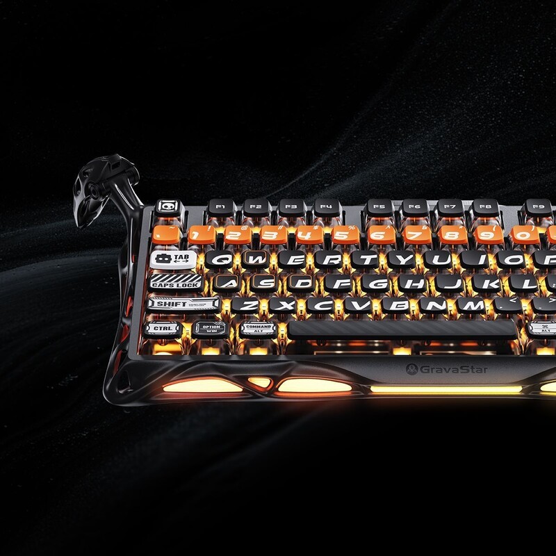 Клавиатура беспроводная GravaStar Mercury K1 Pro CyberFlare (GSK1PRO_BO_BLK)