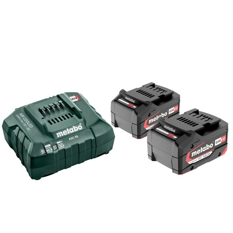 Набор аккумулятор и зарядное устройство Metabo 18В 2х4Аh ЗУ ASC55 (685050000)