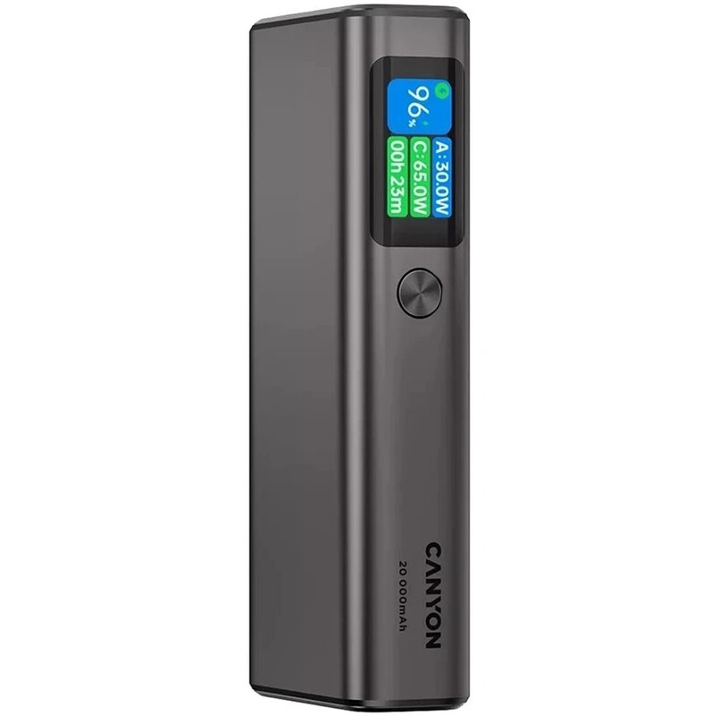 Універсальна мобільна батарея Canyon OnPower 230 20000mAh Dark Grey (CNS-CPB230DG)