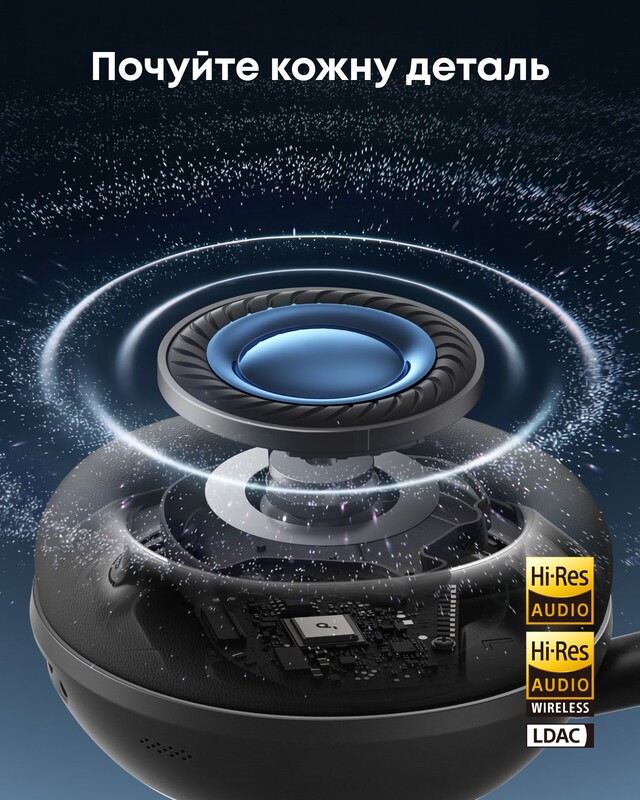 Bluetooth-гарнітура Anker SoundCore Space 2 Black (D1402G11)