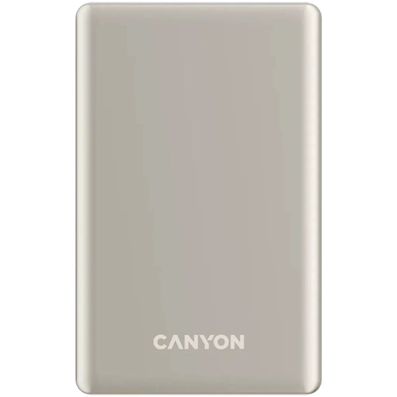 Универсальная мобильная батарея Canyon OnPower 510 Slim Magsafe 10000mAh Beige (CNS-CPB510BE)